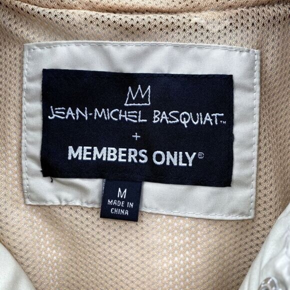 Jean Michel Basquiat x Members Only Bomber Mens Med Varsity Mona Lisa Streetwear - Picture 5 of 12